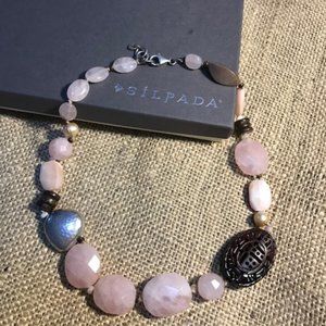 Rose Quartz Silpada Necklace